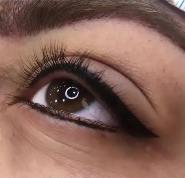 Permanent eyeliner, resultat